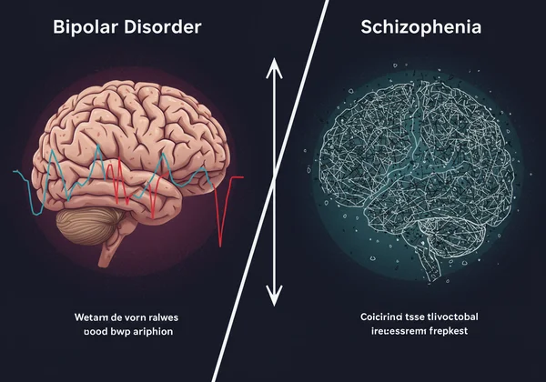 Visualizing bipolar mood vs. schizophrenia thought disorder.