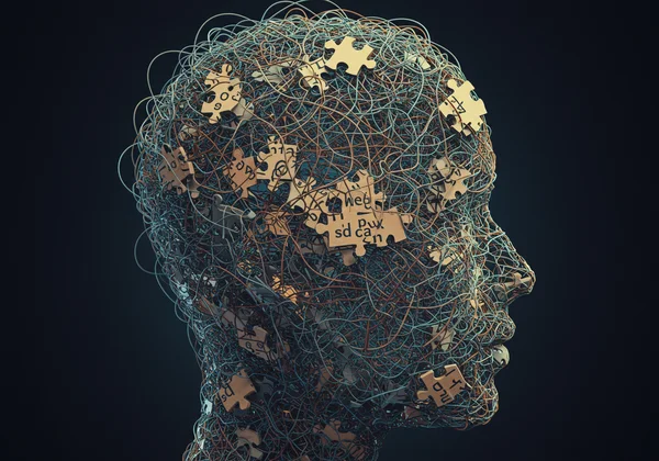 Abstract image of mental fog and disorganized thoughts.
