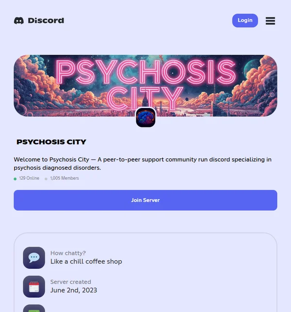 Discord «Город психозов»